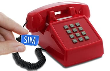 Opis PushMeFon Mobile 4G Phone : The Push Button Retro GSM Desk Cell Phone - Home Senior Cellphone for Elderly Unlocked in Vintage Telephone Style - Red