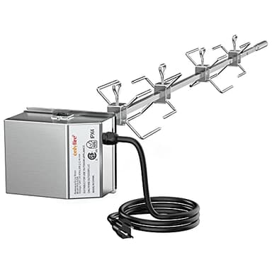 onlyfire Stainless Steel Grill Rotisserie Kit Replacement for Weber Genesis II and Genesis II LX 4 & 6 Burner Gas Grills, NOT FIT 2022 Genesis 400 Series Grills