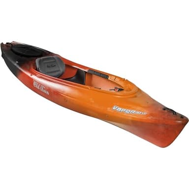 Old Town Vapor 10XT Solo Sit-Inside Recreational Paddle Kayak, 10 ft, Lava