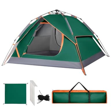 VXVGER Camping Tent Instant Pop Up Dome 2 Person Automatic Waterproof Tent Easy Set Up Portable for Family Hiking Travel