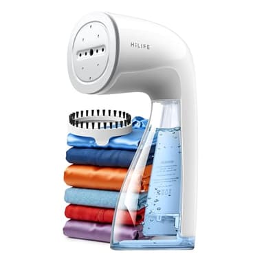 HiLIFE Upgraded Steamer for Clothes, Handheld Portable Design, 1100W Powerful Steam, 300ml Larger Tank & No Leak Design, 30S Fast Heat-up, Quick Wrinkle Remover, Compact Size for Travel, ONLY 120V