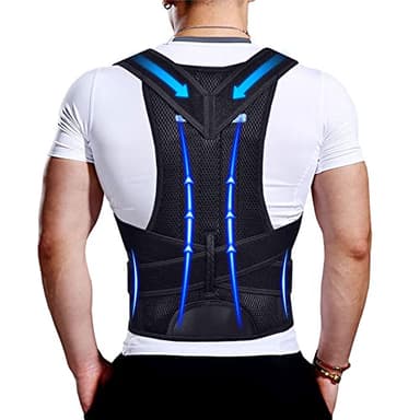 Upgraded Posture Corrector Back Brace for Men and Women, New Version Lumbar Support for Posture Improving and Pain Relief, Full Back Support for Neck, Shoulder, Waist Pain
