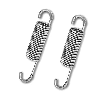 WAO ZONE 2PCS 3-5/8" Stainless Steel Replacement Recliner Sofa Mechanism Recliner Springs - Long Neck Hook Style-Recliner Replacement Parts