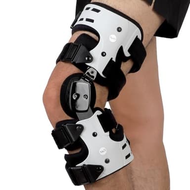 Orthomen Unloader Knee Brace for Medial Knee Pain, Osteoarthritis, Premium OA Knee Brace Support for Cartilage Defect Repair, Avascular Necrosis, Tibial Plateau Fracture Inside Left