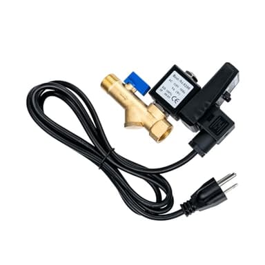 QingYJ AC110V Automatic Timed Condensate Drain Valve with Power Cable, Electronic Air Compressor Drain Valve 1/2inch, Easy Installation Auto Drain for Air Compressor, As is shown, YRB-ZJK-7BG489