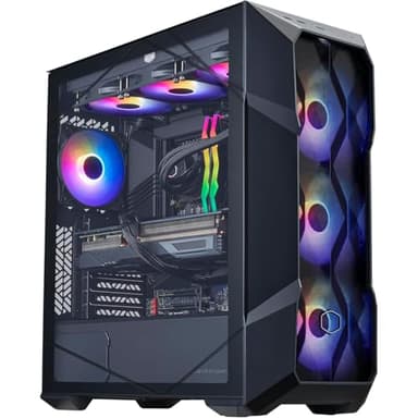 Cooler Master TD5 Pro Gaming PC – AMD RYZEN 7 9800X3D, NVIDIA GeForce RTX 5090 32GB, 32GB DDR5 6000MHz, 2TB Gen4 M.2, Windows 11, V Platinum 1100 V2 PSU, ATX Desktop PC