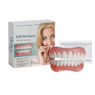 Rapid Smile Denture Reline Set, Upper and Lower Dentures Kit, Rapid Smile Moldable False Teeth, Fast to Installation, Fast to Use 2025