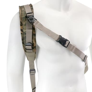 HUNTPAL Stalker Sling Two Point Gun Shotgun Rifle Sling with Removable Swivels, Neoprene Padded Length Adjustable Universal Shoulder Hunting Gun Strap for Outdoors