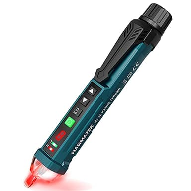 Auroland Non-Contact Voltage Tester with 9 Gear Adjustable Sensitivity Voltage Detector AC Circuit Tester Tool LCD Display LED Flashlight Buzzer Alarm Range12V-1000V & Live/Null Wire Judgment AC1