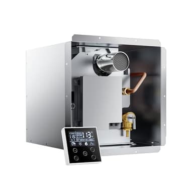 Gen II Ranein RV Tankless Water Heater 65,000 BTU, On-Demand Propane Hot Water, Thermostatic Mixing Chamber, 12V Powered, High Altitude Ready, CSA Approved, Ideal for Simultaneous Use and Family Use