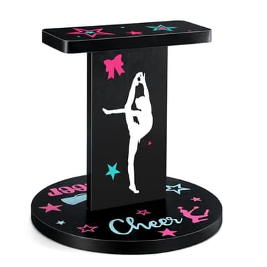 Weysat 12.2 x 13.2 Inch Wooden Cheer Flyer Stand Cheerleading Balance Trainers for Adult Core Strength, Stunt Flexibility & Coordination Training Equipment