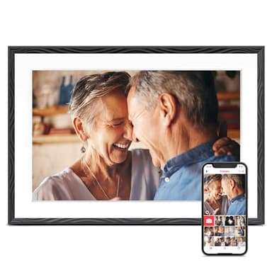Digital Picture Frame, 10.1'' Frameo Digital Frame Wifi, 32GB Memory, 1280*800 HD Touch Screen Digital Photo Frame, Wall Mountable, Auto-Rotate, Share Instantly, Wedding, Birthday Gifts for Women, Mom