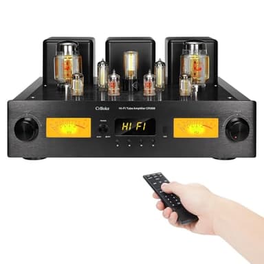 CrBoke CR888 Hi-End Class A KT88 Single-Ended Tube Amplifier Integrated AMP Power Amplifier with Built-in APTX-HD Bluetooth and Active Subwoofer Outpu
