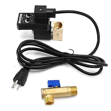 DUZFOREI AC 110V-120V/50Hz Electronic Drain Valve Tank Drain Valve, Split, 1/2" Automatic Timed Water Tank for Compressed Air