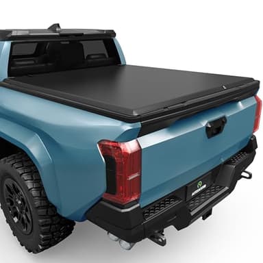 AUTOSAVER88 Soft Tri-fold Truck Bed Tonneau Cover Fits for Toyota Tacoma 2024 2025 2026 5ft Bed (Excl. Trail Edition)