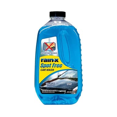 Rain-X 620073 - Car Wash Deep Cleaning, High Foam Soap Provides Spot Free Shine with No Towel Or Hand Drying Needed - Car soap for car cleaning and detailing 48 fl oz
