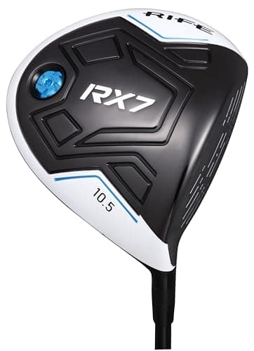 Offset Rife Golf RX7 Off-Set Anti Slice 10.5 Degree Maximum USGA Approved 460cc Titanium #1 Regular Flex Mens Standard Driver Draw Bias Golf Club