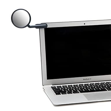 Peleg Design Watch-It – Monitor Mirror, Clip-On Cubicle, Computer Rear-View mirror, Convex for Personal Safety or Security, Cabinet Desk Rear-View Monitors Blind Spot