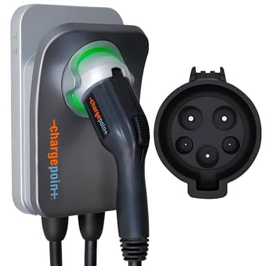 ChargePoint HomeFlex Level 2 EV Charger J1772 - Fast Smart Battery Power Charging at Home for Electric Automobile Vehicles - NEMA 6-50 Plug for Electric Car