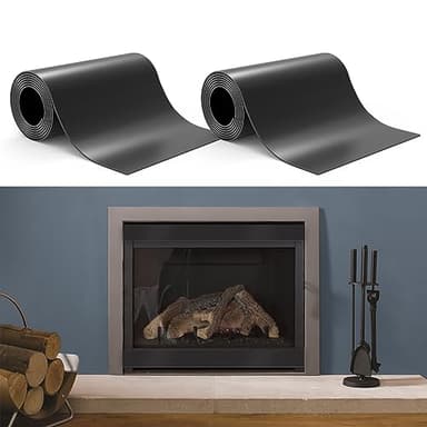 Flamorrow Fireplace Vent Cover Magnetic, 2 Pack Draft Blocker to Block Draft from Indoor Chimney, Insulation Screen to Prevent Cold Air and Heat Loss - 40 x 4 in