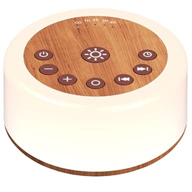 Soother Sleep Sound Machine Night Light White Noise Machine with 30 Soothing Sounds & 12 Color Night Lights for Baby Kids Adults Brown Noise Machine with Timer & Continuous Play for Home Travel Office