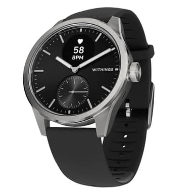 WITHINGS ScanWatch 2 - Women's Men's Health Smartwatch, ECG, SpO2, Temperature, Sleep Tracking, Respiratory Health, Waterproof, 30-Day Battery, 30-Day Battery, Android & iOS
