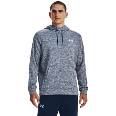 Under Armour Men's Armour Fleece Twist Hoodie, (408) Academy / / White, Small