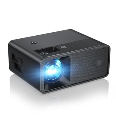 CiBest Mini Projector, 2025 Upgraded Full HD 1080P Support Video Projector, Portable Small Movie Projector, Compatible with iOS/Android/Windows/TV Stick/Box/USB/HDMI