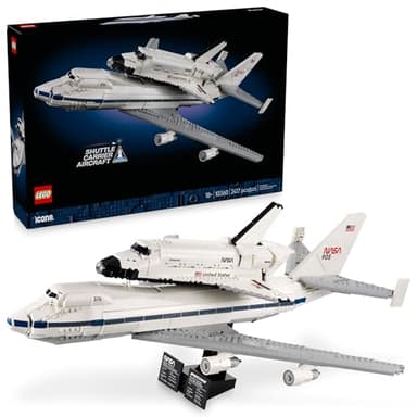 LEGO Icons Shuttle Carrier Aircraft Building Set for Adults - Spaceship & Airplane Model Kit for Adults, Ages 18+ - Air & Space Decor - Gift Idea for Men & Women - 10360