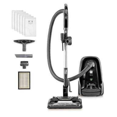 Kenmore BC3006 400 Series Pet Friendly Lightweight Bagged Canister Vacuum Cleaner 2-Motor Design with Hair Eliminator Brushroll, HEPA Filter, LED Headlight, Extended Wand and Auto Cord Rewind