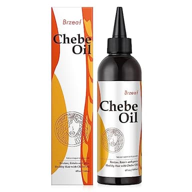 Brzeaf Natural Chebe Oil for Scalp Nourishment and Hair Growth (6Oz) - Authentic Chadian Chebe Powder, Moisturizing, Hair Breakage Prevention for All Hair Types