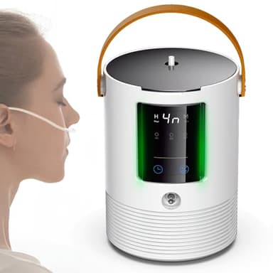 3-in-1 Hydrogen Inhalation Machine & Hydrogen Water Generator – 240 mL/min, 99.996% Ultra-Pure Hydrogen, SPE/PEM Platinum Electrodes, 4-Hour Night Mode, Portable for Home, Travel, Car Use