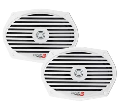 Cerwin Vega XM69W 6"x9" 2-Way Marine Coaxial Speakers White Pair