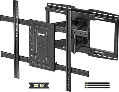 USX MOUNT 8" Sliding Design/Heavy Duty Full Motion TV Wall Mount for 32-110" TVs, Ultra-Large Dual Arm Mount for 16/18/24" Studs with Swivel,Tilt&Level/Preassembled, Max VESA 800x600 up to 165lbs