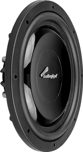 Audiopipe 12” Shallow Mount Subwoofer (TS-FA1200), 500 Watts, Slim Design, Dual 2" Voice Coils, Aluminum Basket, PP Cone, 2 * 4 Ohms, Best Sub for Tight Spaces in Car & Trucks, Sold Individually