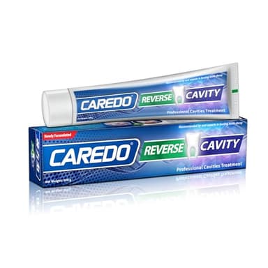 CAREDO Cavity Repair Toothpaste Cure Tooth Cavities Dental Caries Remineralizing with Hydroxyapatite Toothpaste Treatment Tooth Decay for Adults, Home School or Travel (New Flavor 100g*1), Grey White