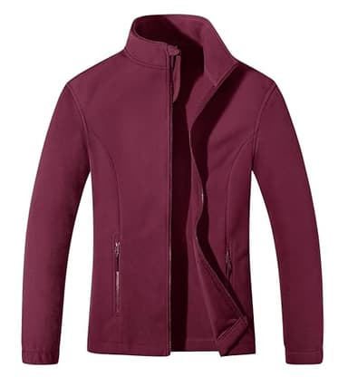 MAGCOMSEN Fall Jackets for Women Lightweight Womens Fleece Zip Up Jacket with Inside Pockets Winter Clothes