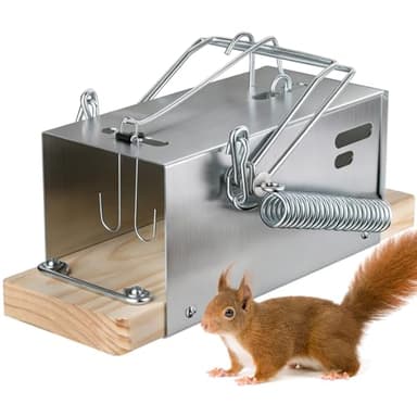 Squirrel Traps, Outdoor Heavy-Duty Squirrel Traps, Rodent Trap for Patios, Squirrel Trap for Outdoor Use, Garden Use-1 Pack