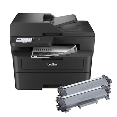Brother MFC-L2900DW XL Wireless Compact Monochrome All-in-One Laser Printer with Duplex Copy & Scan, Fax, Black & White | Up to 4,200 Pages of Toner Included(1), Amazon Dash Replenishment Ready