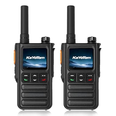 Lifetime Free Rapid GPS Unlimited Range Global Walkie Talkies – Long Range Two Way Radio, IP65 Waterproof, AI Noise Cancellation for Nationwide Outdoor, Logistics, Road Trips & Family (2-Pack)