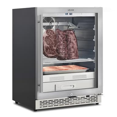 VEVOR 99 LBS Dry Aging Fridge for Steaks, Dry Ager Refrigerator for Meat with Precise Temperature & Humidity Control, Freestanding & Under Counter Beef Aging Machine, Himalayan Salt Not Included