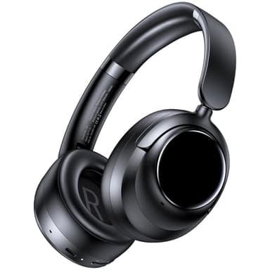 ZINGBIRD Active Noise Cancelling Headphones,120H Playtime Bluetooth 6.0 Over Ear Headphones with Hi-Res Audio & 5-Mic ENC Calls, 360° Surround Sound Wireless Headphones Foldable Headset for Travel