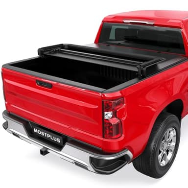 MOSTPLUS Tri Fold 5.8 FT Soft Truck Bed Tonneau Cover Compatible for 2014-2019 Chevrolet Chevy Silverado/GMC Sierra 1500 Fleetside 3-Fold - ONLY Fits for 2019 Classic/Legacy