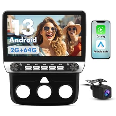 Android 13 Car Radio Stereo for Dodge RAM 1500 2500 3500 2013 2014 2015 2016 2017 2018 with Carplay Android Auto Bluetooth Manual AC