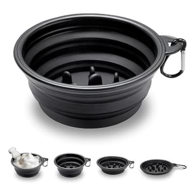 Ezcora Foldable Silicone Shaving Bowl with Carabiner, Portable Shave Mug for Men, Quick-Lather Shaving Cream & Soap Bowl, Lightweight Collapsible Design with Non-Slip Base