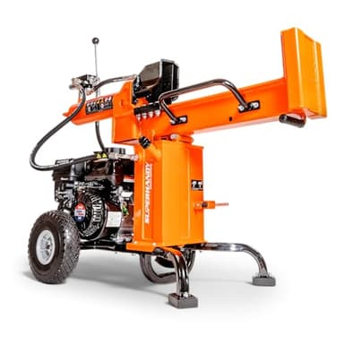 SuperHandy Portable 25 Ton Gas Log Splitter with 7HP Engine, Bucher Gear Pump, and Horizontal/Vertical Half Beam Steel Wedge for Firewood Splitting and Forestry Harvesting