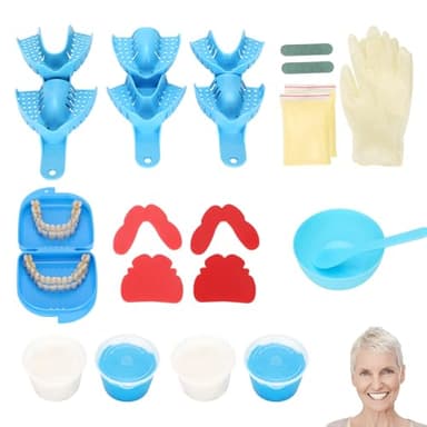 DIY Oral Care Kit at Home, 2 Full Sets DIY Custom Smile Kits, Fully Customizable with 2 Complete Sets