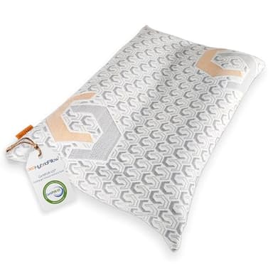 360 Hybrid Pillow® - Premium Contour Pillow for Side & Back Sleepers | Queen Size Cooling Gel Memory Foam | Ergonomic Supportive Comfort | Adjustable for Side, Back, Stomach Sleepers