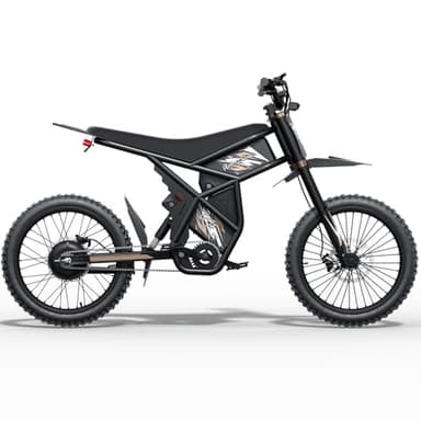 Riding'times Upgraded GT73PRO Electric Dirt Bike for Adults Teens 60V, Max 50MPH & 36AH Dual Battery Ebike, 85 Mile Long Range Ebike with 25" Motorcycle Tires E Dirtbike