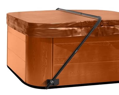 Cover Lifter,Low Mount Spa Cover Lift,Hot Tub Cover Lifter with Durable Reinforced Brackets,Black Coated Adjustable Width,Fit for Most Spa Hot Tubs,Hot Tub Width Up to 72"